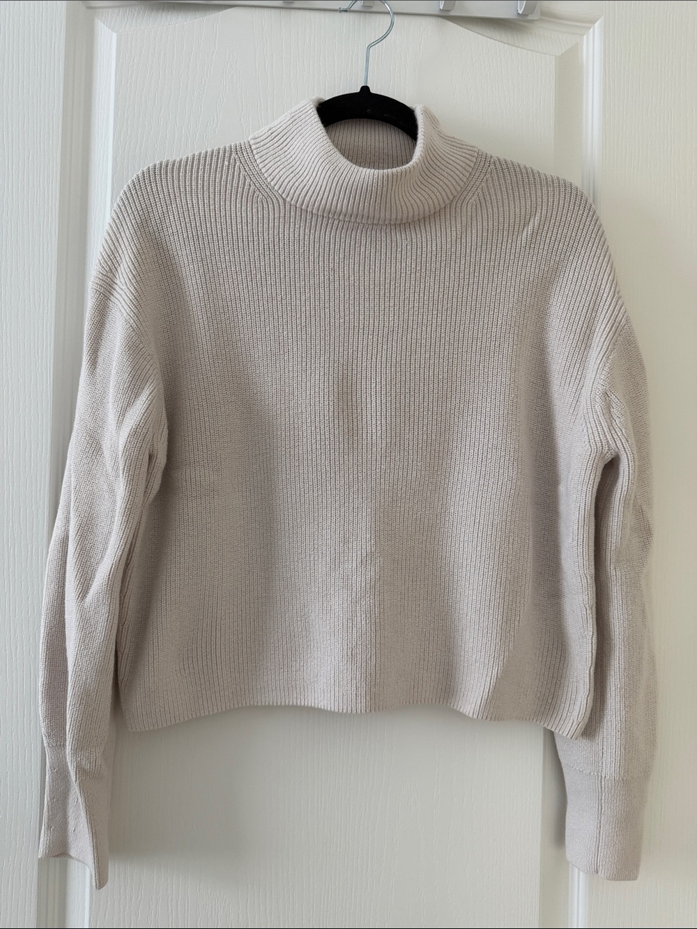 lululemon athletica Cream Turtleneck Ribbed Sweater
